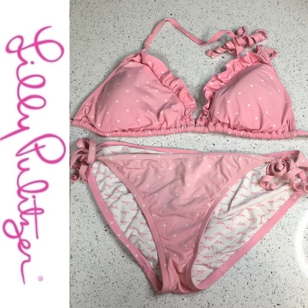 ⚡️Lilly Pulitzer Bikini Swimsuit Polka dot 👙 - Picture 3 of 15
